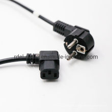 Power Cord Set 16A Schuko Plug with IEC60320 C13 Angled